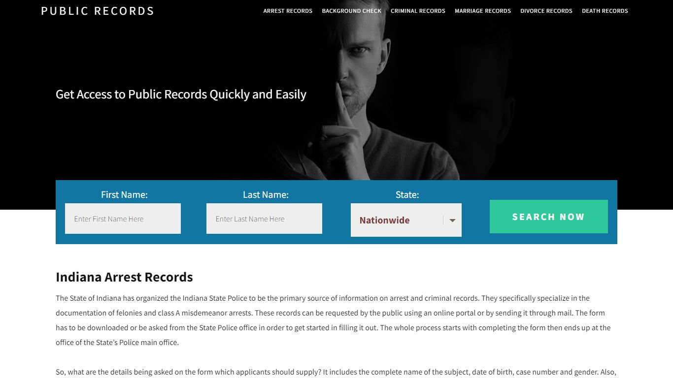 Indiana Arrest Records | Get Instant Reports On People